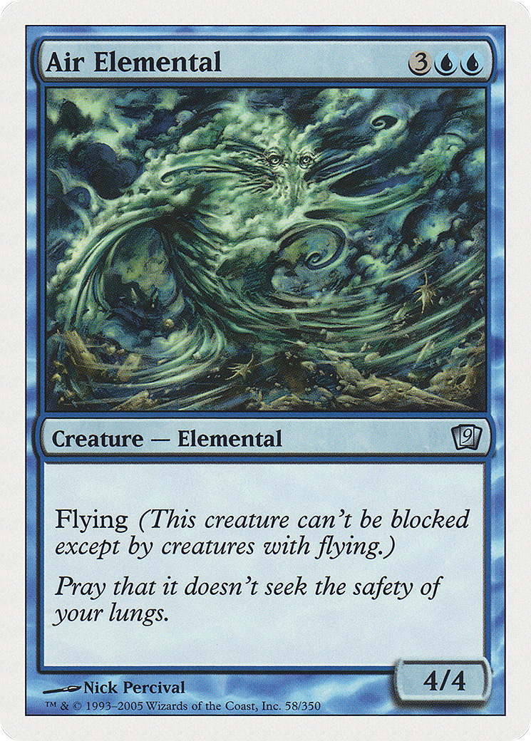 Air Elemental (9ED-58★) - 9th Edition Foil