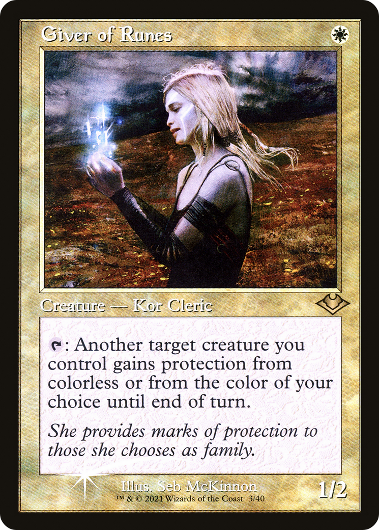 Giver of Runes (Retro Frame) (MH1-003) - Modern Horizons 1 Timeshifts Foil