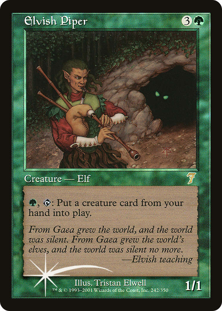 Elvish Piper (7ED-242★) - 7th Edition