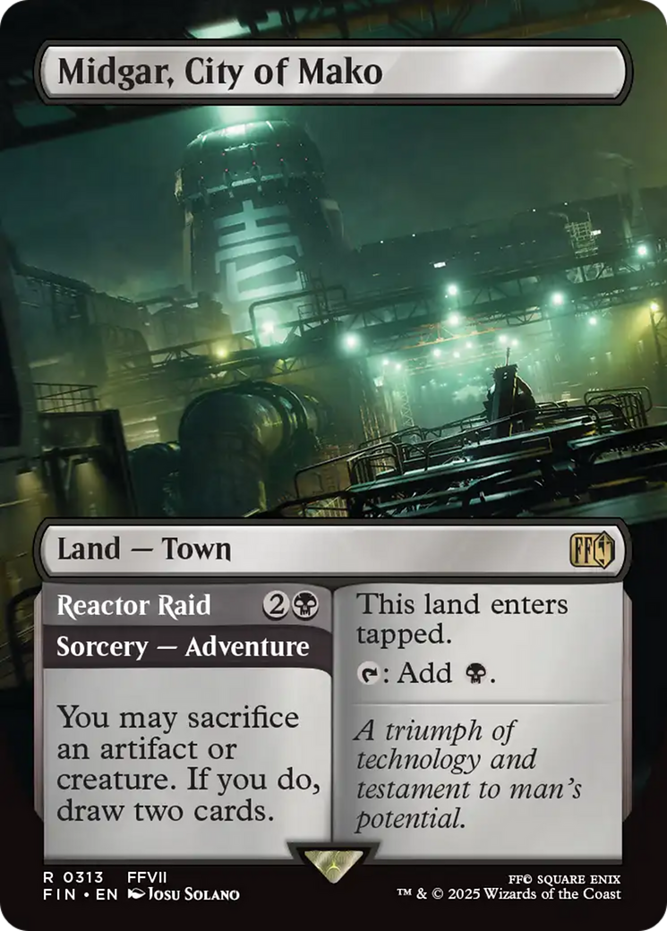 Midgar, City of Mako (Borderless) (FIN-313) - FINAL FANTASY Foil