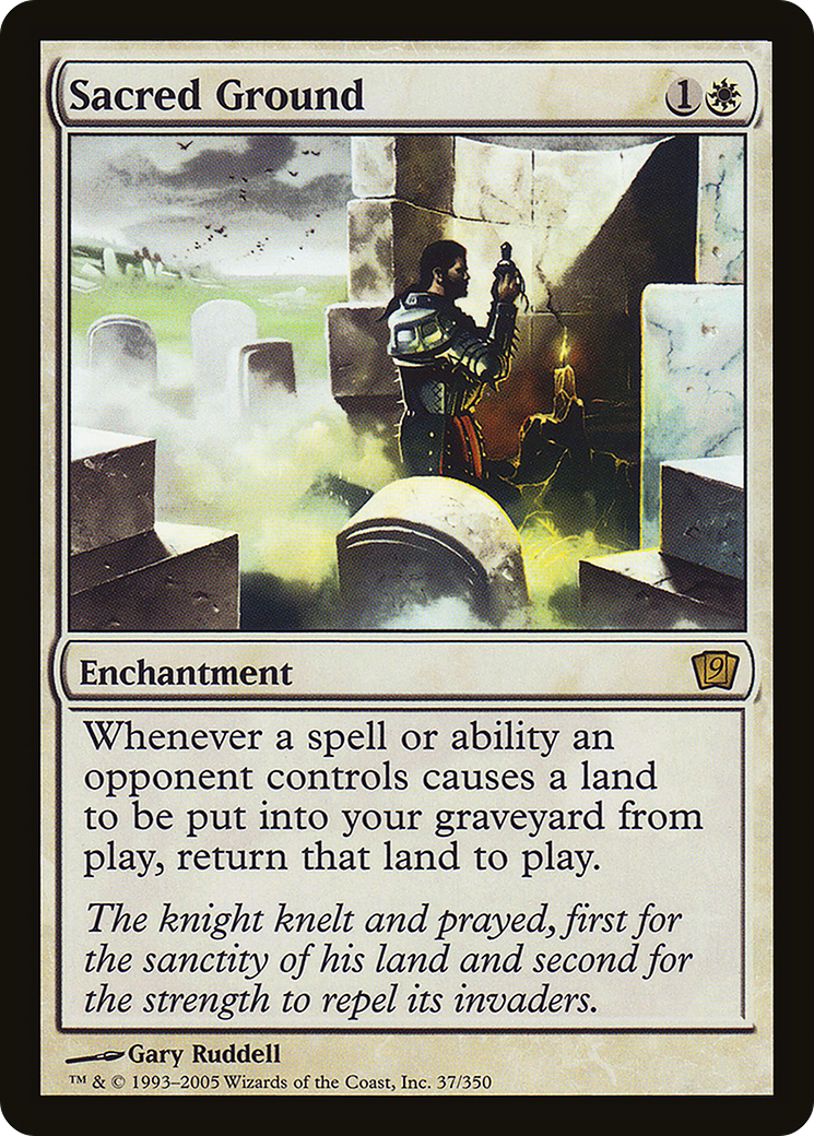 Sacred Ground (9ED-37★) - 9th Edition