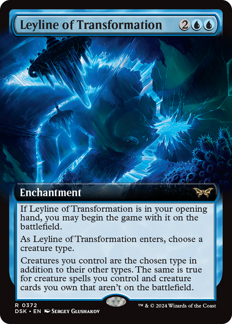 Leyline of Transformation (Extended Art) (DSK-372) - Duskmourn: House of Horror: (Extended Art) Foil
