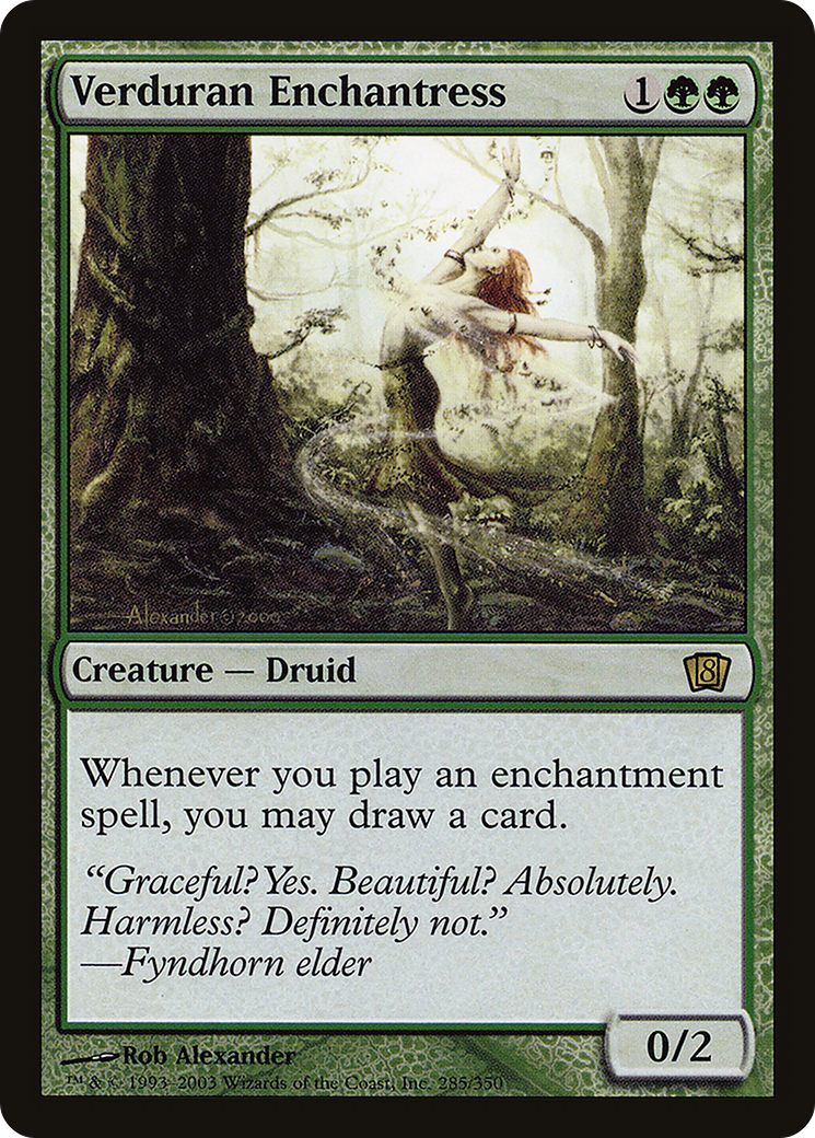 Verduran Enchantress (8ED-285★) - 8th Edition