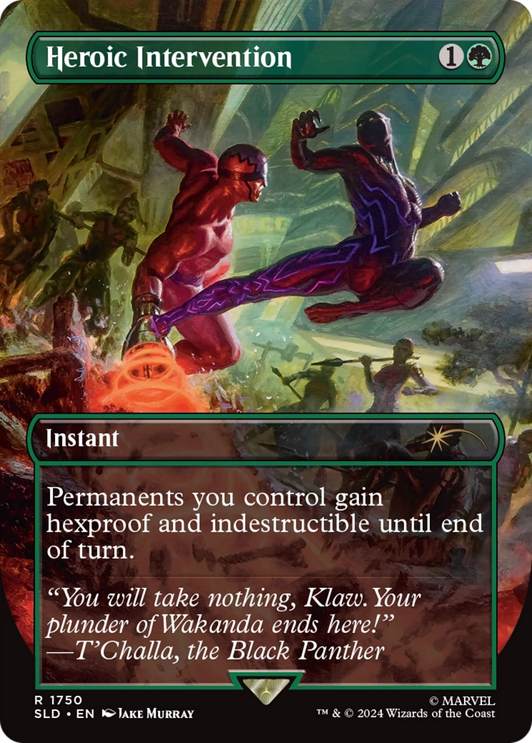 Heroic Intervention (SLD-1750) - Secret Lair Drop (Borderless) Foil