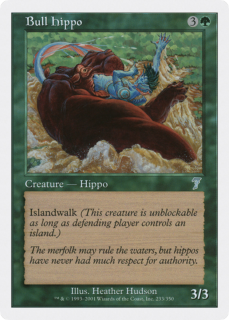 Bull Hippo (7ED-233★) - 7th Edition