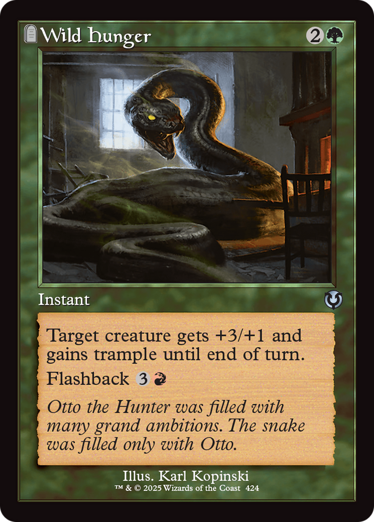 Wild Hunger (Retro Frame) (INR-424) - Innistrad Remastered: (tombstone) Foil