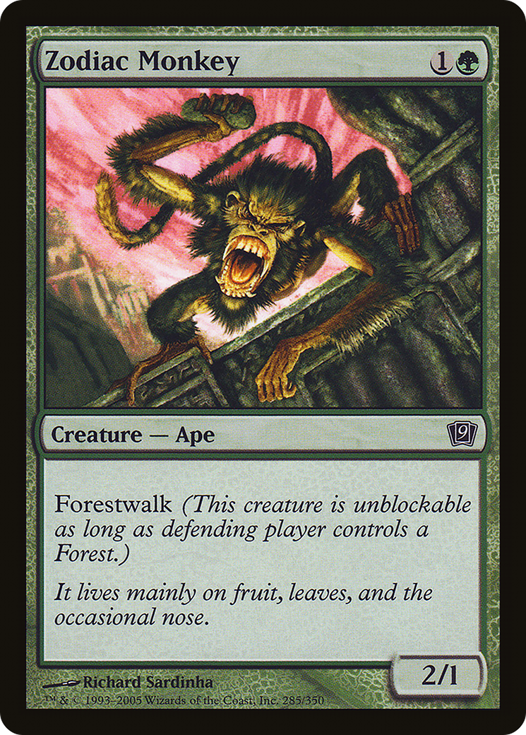 Zodiac Monkey (9ED-285) - 9th Edition Foil