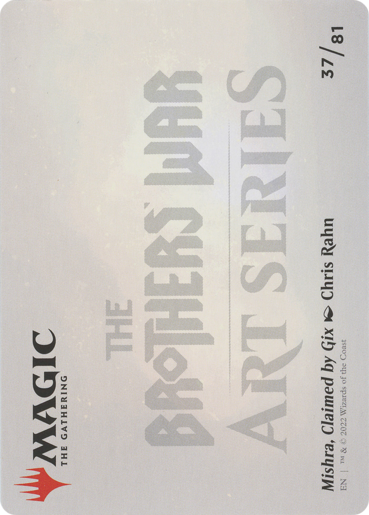 Mishra, Claimed by Gix // Mishra, Claimed by Gix (ASBRO-037) - The Brothers' War Art Series (Borderless)