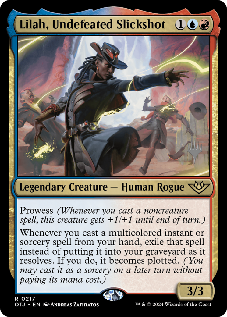 Lilah, Undefeated Slickshot (PPOTJ-217) - Outlaws of Thunder Junction Promos Foil