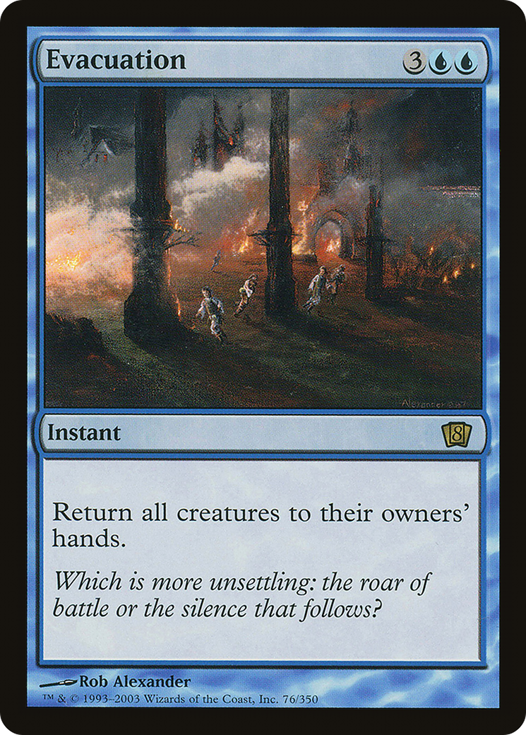 Evacuation (8ED-76★) - 8th Edition Foil