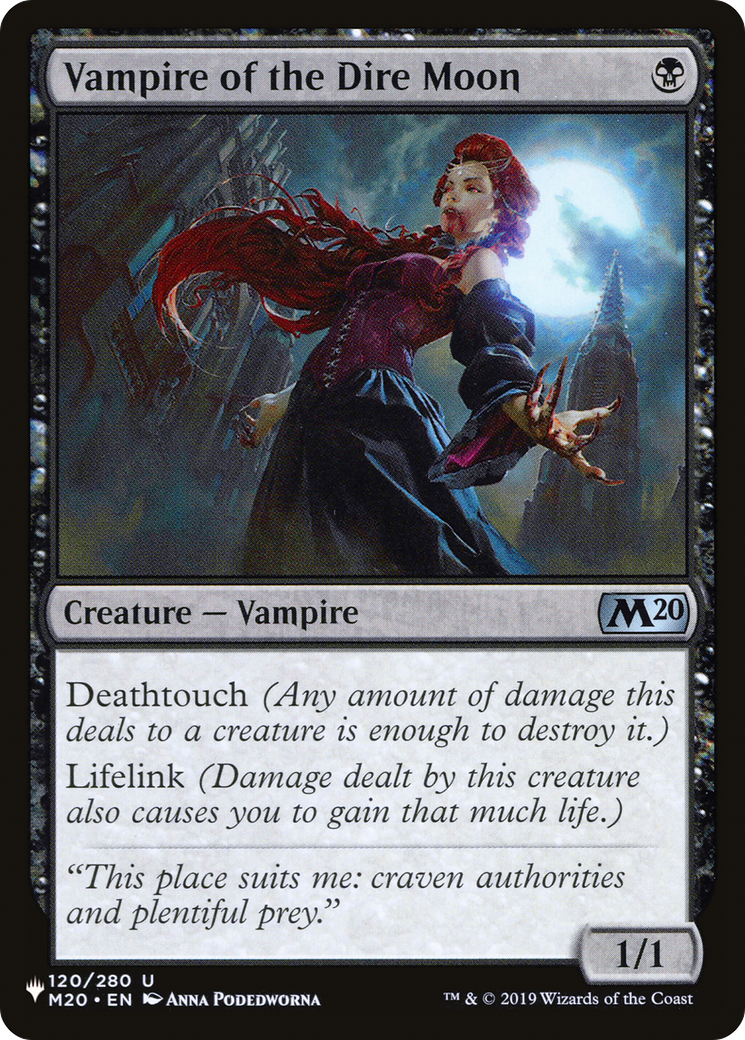 Vampire of the Dire Moon (LIST-M20-120) - The List