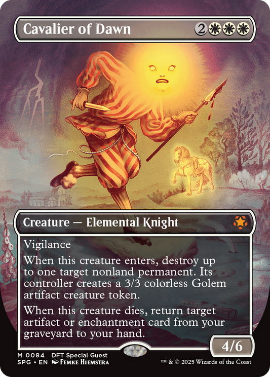 Cavalier of Dawn (Borderless) (SPG-084) - Special Guests Foil