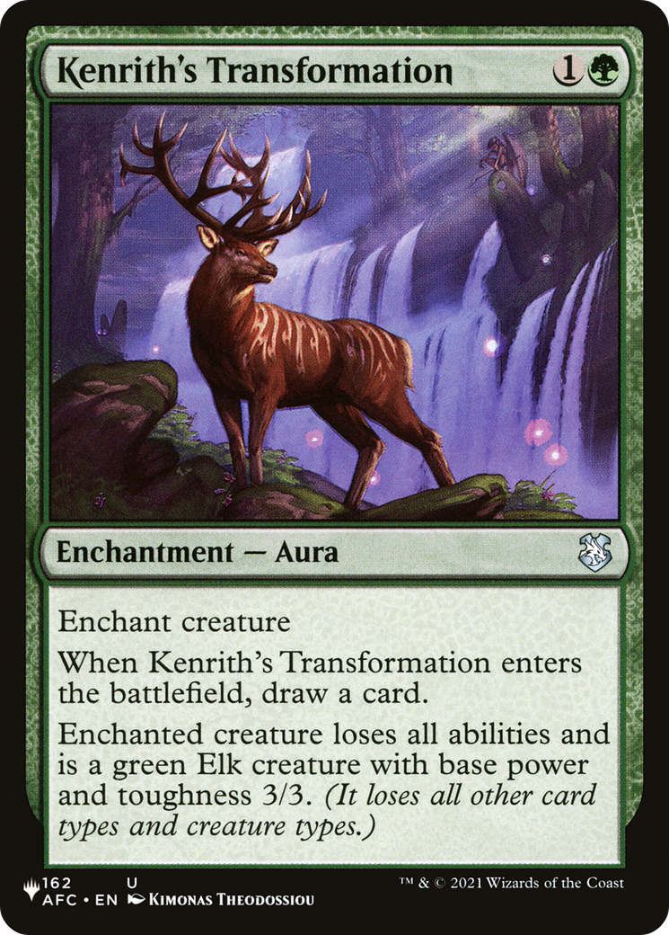 Kenrith's Transformation (LIST-AFC-162) - The List