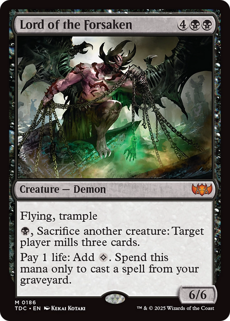 Lord of the Forsaken (TDC-186) - Commander: Tarkir: Dragonstorm