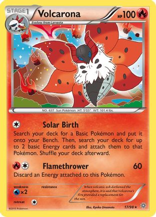 Volcarona (17) (17) 017/98  - Holofoil XY  Ancient Origins - Holo Rare