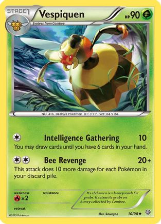 Vespiquen (10) (10) 010/98  XY  Ancient Origins - Uncommon