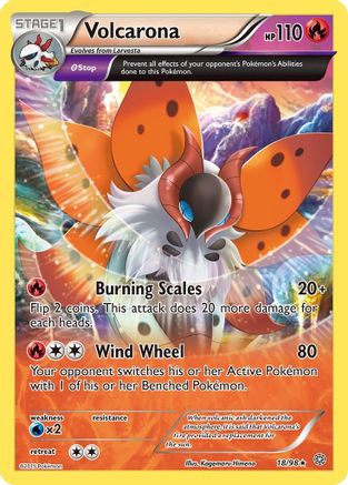 Volcarona (18) (18) 018/98  XY  Ancient Origins - Rare