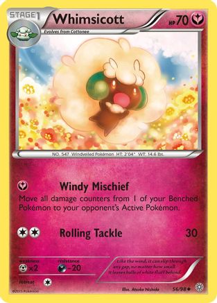 Whimsicott 056/98  - Reverse Holofoil XY  Ancient Origins - Uncommon
