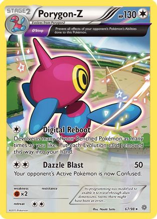 Porygon (67) 067/98  - Holofoil XY  Ancient Origins - Holo Rare
