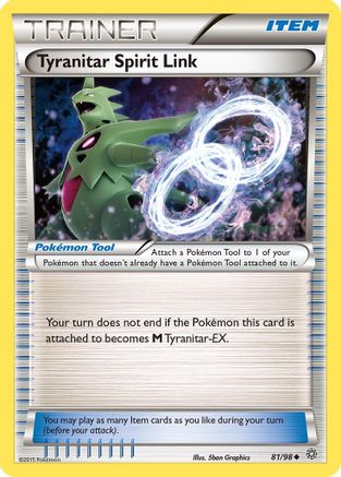 Tyranitar Spirit Link 081/98  XY  Ancient Origins - Uncommon