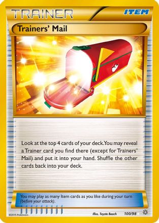 Trainers' Mail (Secret) 100/98  - Holofoil XY  Ancient Origins - Secret Rare
