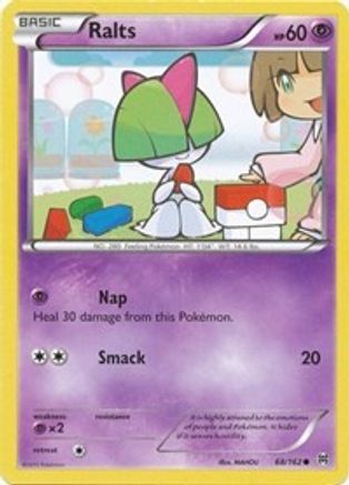 Ralts (68) (68) 068/162  - Reverse Holofoil XY  BREAKthrough - Common