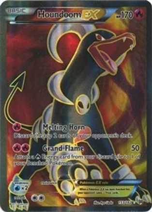 Houndoom EX (Full Art) 153/162  - Holofoil XY  BREAKthrough - Ultra Rare