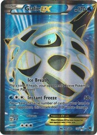 Glalie EX (Full Art) 155/162  - Holofoil XY  BREAKthrough - Ultra Rare