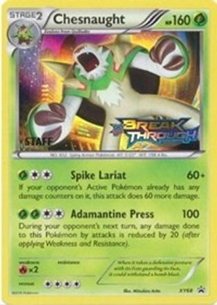 Chesnaught (Prerelease [Staff] XY68  - Holofoil XY Promos - Promo
