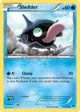 Shellder (23) (23) 023/122  - Reverse Holofoil XY  BREAKpoint - Common