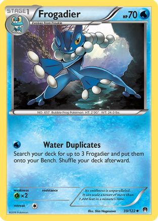 Frogadier 039/122  - Reverse Holofoil XY  BREAKpoint - Uncommon