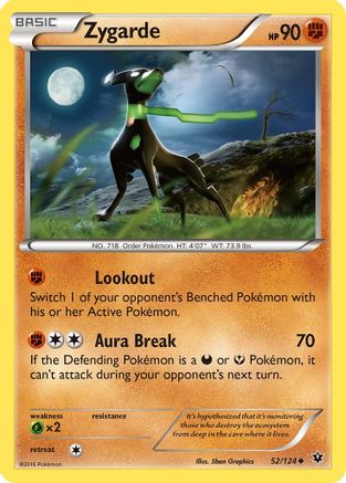Zygarde (52) (52) 052/124  XY  Fates Collide - Uncommon
