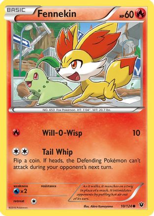 Fennekin (10) (10) 010/124  XY  Fates Collide - Common