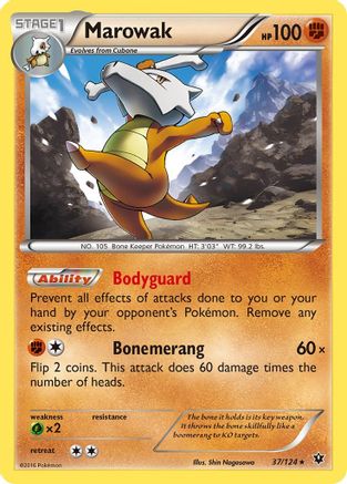 Marowak 037/124  XY  Fates Collide - Rare