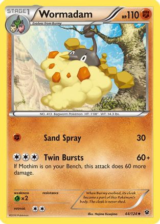 Wormadam (44) (44) 044  - Reverse Holofoil XY  Fates Collide - Uncommon