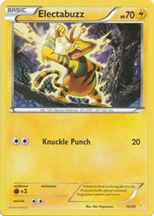 Electabuzz (15) (15) 015  XY Trainer Kit Pikachu Libre & Suicune - Common
