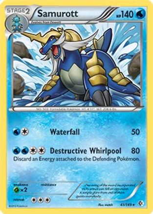 Samurott (BW Boundaries Crossed) 041/149  Deck Exclusives - Rare
