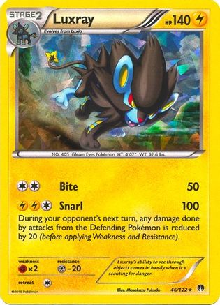 Luxray (Cracked Ice Holo) 046/122  - Holofoil Deck Exclusives - Holo Rare