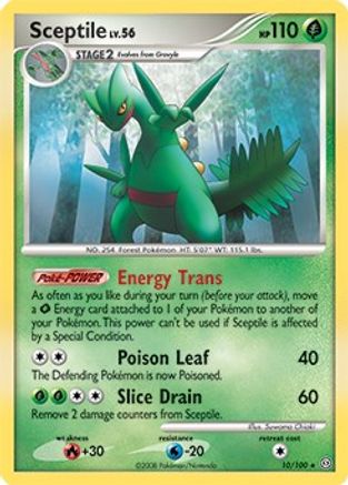 Sceptile (DP Stormfront) 010/100  Deck Exclusives - Rare