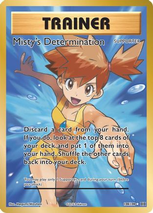 Misty's Determination (Full Art) 108/108  - Holofoil XY  Evolutions - Ultra Rare