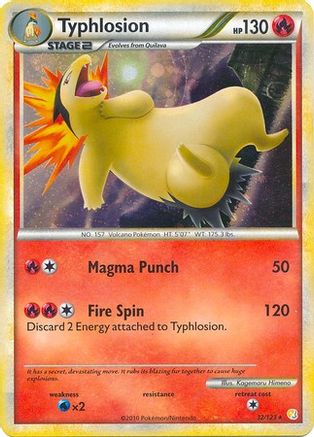 Typhlosion (Cosmos Holo) 032/123  - Holofoil Deck Exclusives - Holo Rare