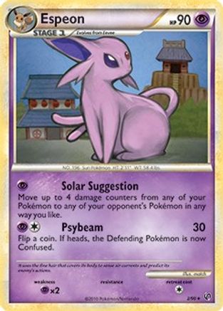 Espeon (HGSS Undaunted) 002/090  Deck Exclusives - Rare