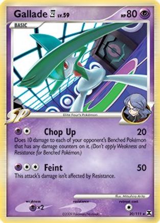 Gallade E4 (DPPt Rising Rivals) 020/111  - Holofoil Deck Exclusives - Holo Rare