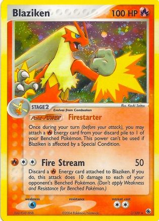 Blaziken (Holo) 003  - Holofoil EX Battle Stadium - Holo Rare