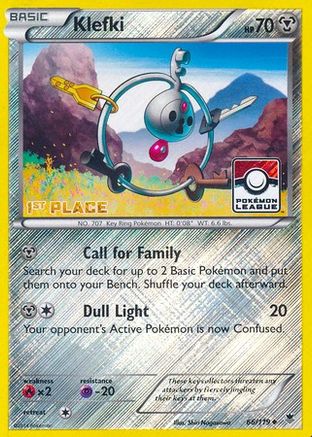 Klefki (Pokemon League) [1st Place] 066/119  - Reverse Holofoil League & Championship Cards - Promo