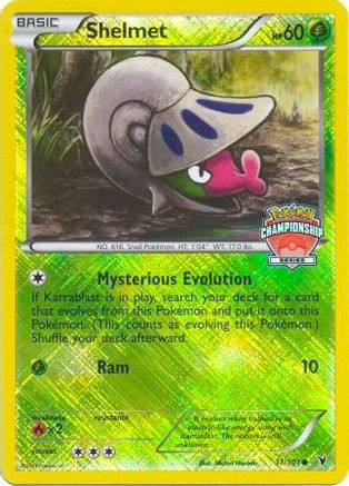 Shelmet (Championship Series) 011/101  - Reverse Holofoil League & Championship Cards - Promo