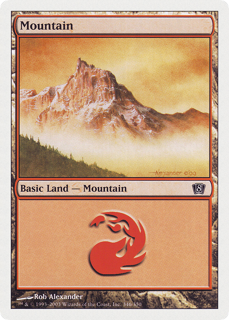 Mountain (8ED-346★) - 8th Edition Foil