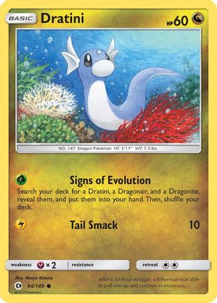 Dratini 094/149  - Reverse Holofoil SM Base Set - Common