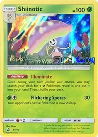 Shiinotic (Prerelease) [Staff] SM10  - Holofoil SM Promos - Promo