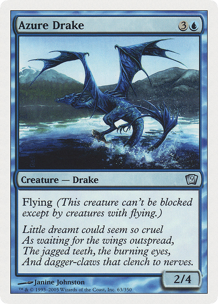Azure Drake (9ED-63★) - 9th Edition Foil